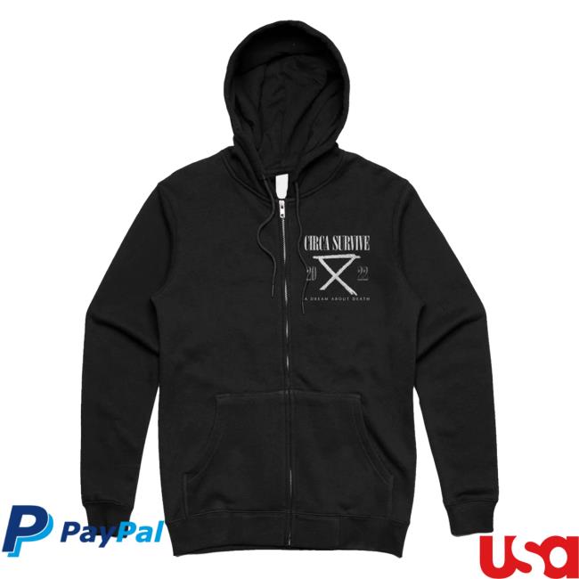 Circa Survive ADAL A Dream About Love Psychic Readings Zip Up Hoody Black Circasurvive