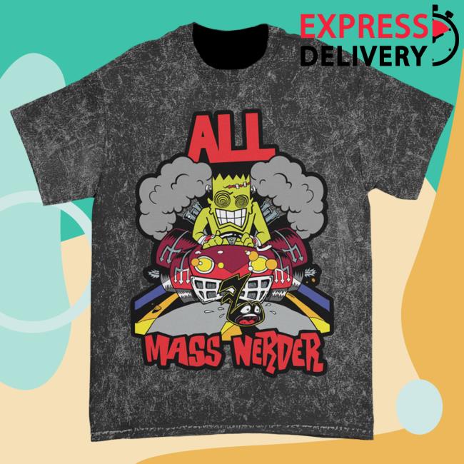 Official Kings Road Merch Store All Mass Nerder Shirt New (Black Mineral Wash) Kings Road Shop