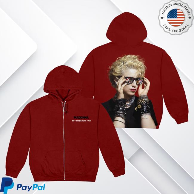 Official Madonna Merch Store Madonna The Celebration Tour Finally Enough Love Zip Up Hoodie Madonna Louise Ciccone Clothing Shop