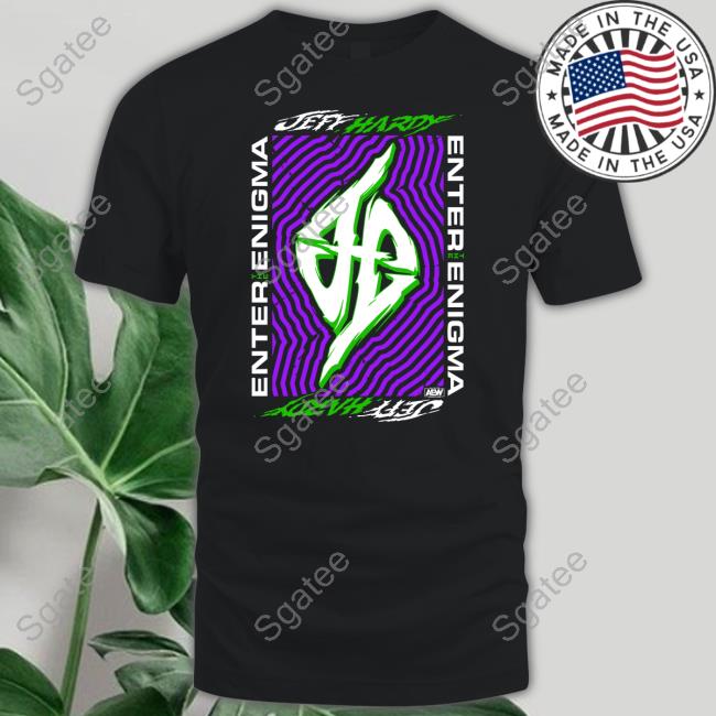 Official AEW Shop All Elite Wrestling Jeff Hardy Enter The Enigma T-Shirt