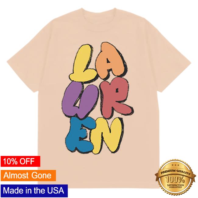 Official Lauren Daigle Merch Store Shop LaurenDaigle Bubble Letter Lauren Daigle Tees