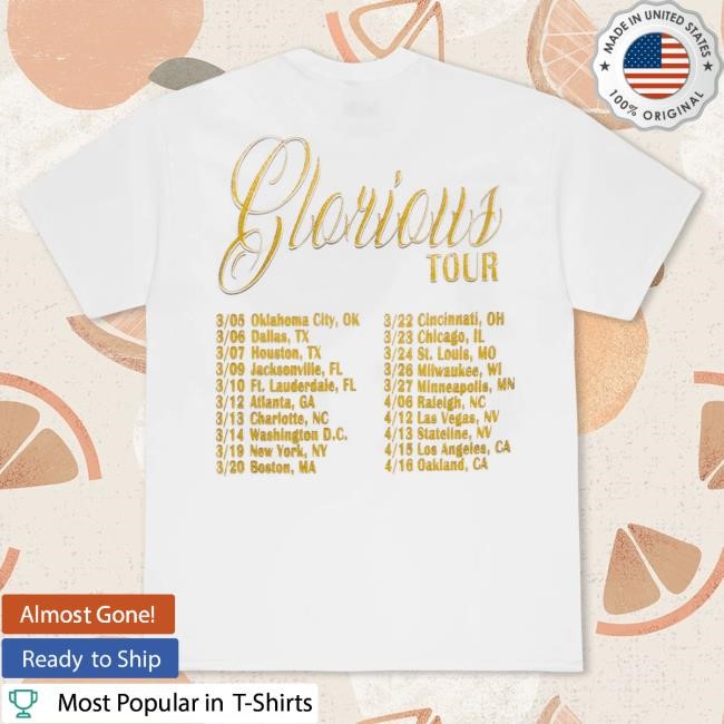 GloRilla Merch Store Glorious Tour I 3 Glo Shirt GloRilla Merch Store Glorious Tour I <3 Glo Tshirt