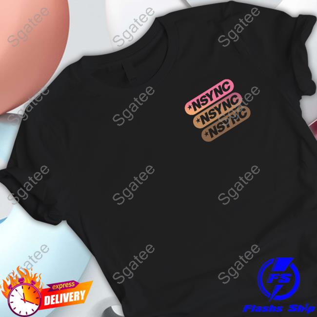 Official Nsync Logo Star Long Sleeve Tee