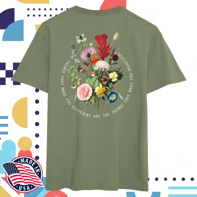 Official Seek Discomfort Merch Green Flowers Attractive Shirt