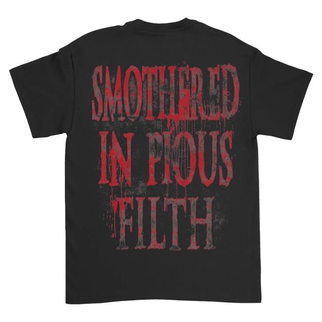 Official Indie Merch Store Ov Sulfur Smothered in Pious Filth Tees Indiemerchstore