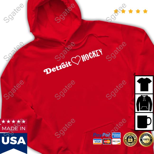 Official Barstool Sports Store Detroit Loves Hockey Long Sleeve Tee