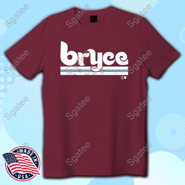 Official Breaking T Bryce Harper Philadelphia Text T-Shirt