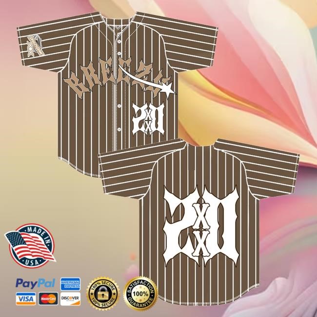 Chris Brown Breezy Bowl 20 Baseball Jersey Top Shirt