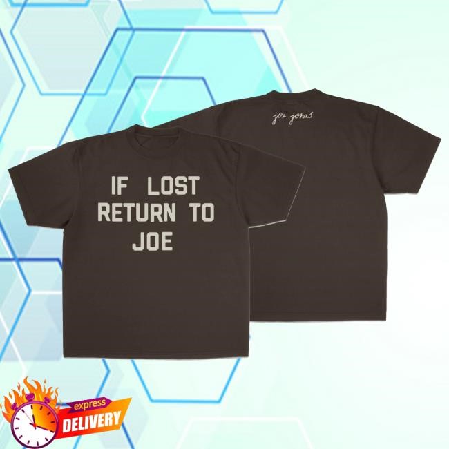 If Lost Return To Joe Tee Shirt - Espresso – Joe Jonas Official