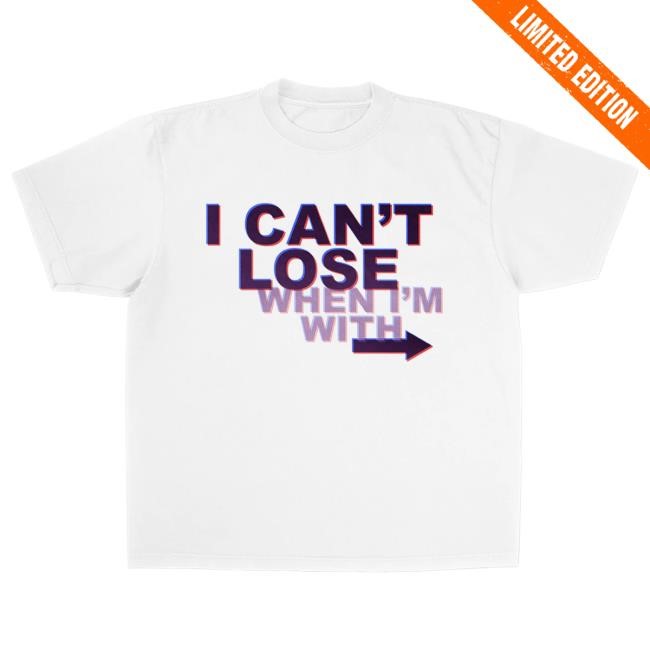 Official Jonas Brothers Store I Can't Lose Arrow New Shirt - Right