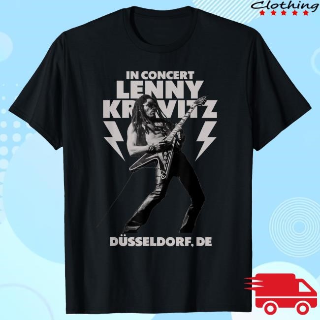 Official Lenny Kravitz – Blue Electric Light Tour 2025 Dusseldorf T Shirt