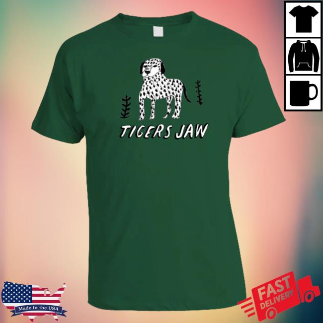 Official Run For Cover Records Store Tigers Jaw Dalmation T-Shirt