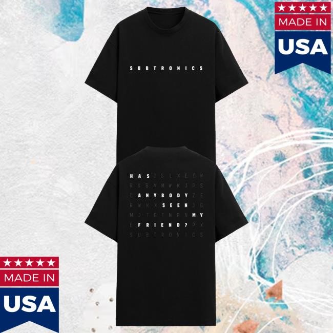 Official Subtronics Merch Shop Subtronics - Friends Crossword Tees