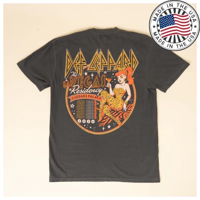 Rock Legend Def Leppard The Las Vegas Palace T-Shirt 2026