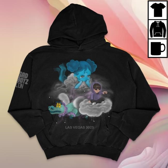 Official Sad Boyz Merch Sad Boyz En Las Nubes Pullover Hoodie