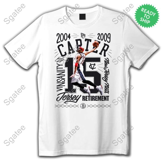 2004 2009 Carter Vinsanity New Jersey Nets Jersey Retirement Hoodie