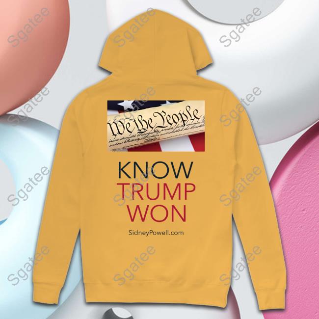 We The People Know Trump Won Shirt Official Sidney Powell Merch We The People Know Trump Won Shirt
