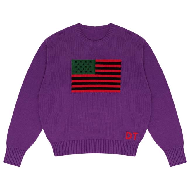 Official Tyson Beckford Crewneck Sweatshirt Purple