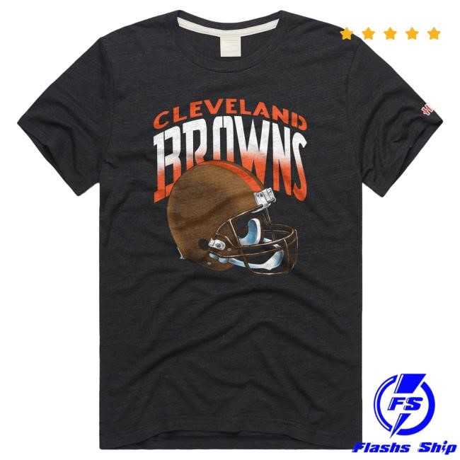 Cleveland Browns Gradient Alt Helmet Top Shirt Homage | Cleveland Browns Official | NFL Football
