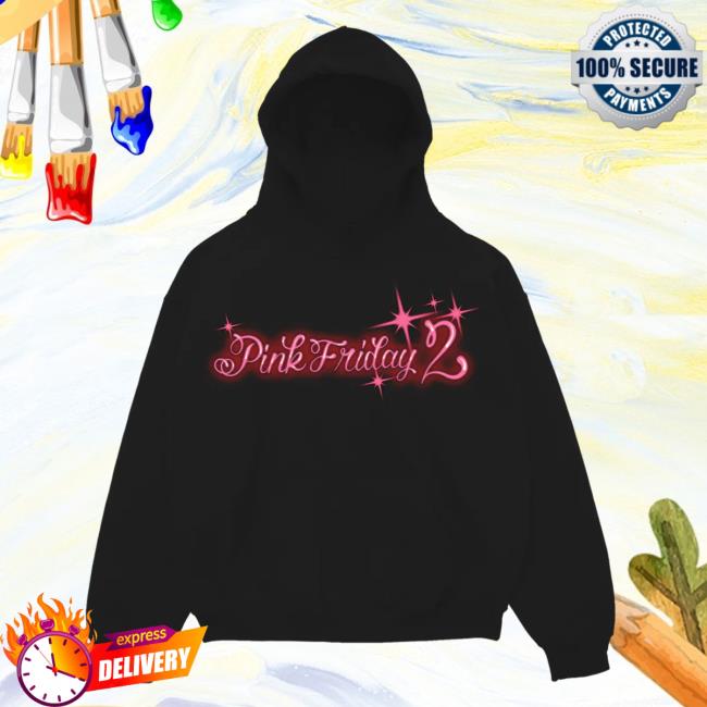 Official Nicki Minaj Merch Pink Friday 2 Airbrush Hoodie New