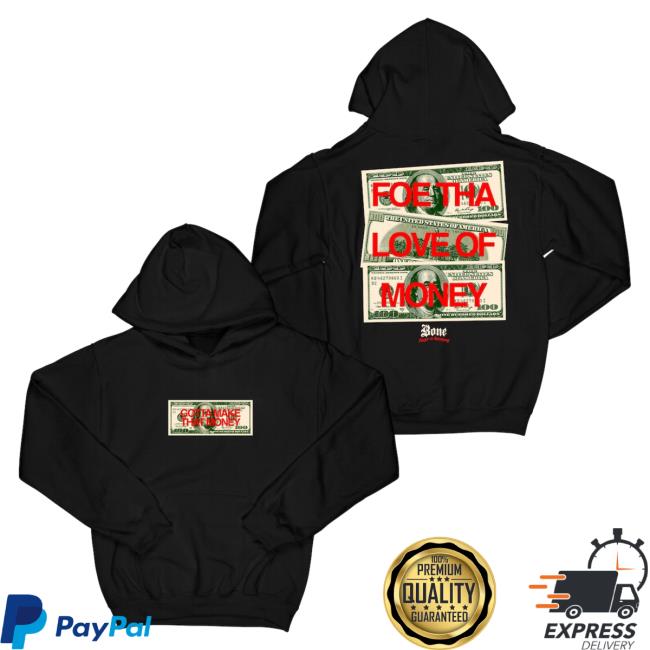Official Merch Bar Store Bone Thugs-N-Harmony Gotta Get That Money "Black" Sweatshirt MerchBar BoneThugsnHarmony Apparel Clothing Shop