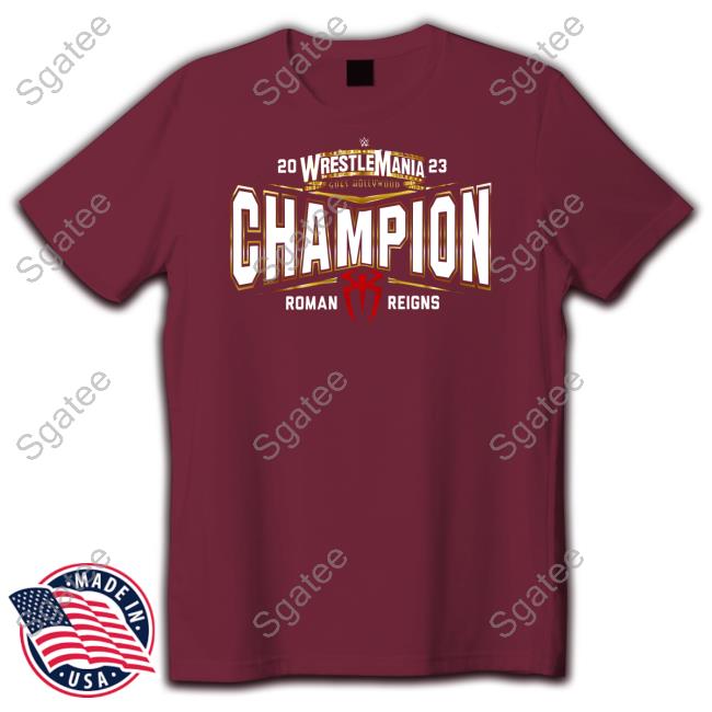 WinCraft Roman Reigns WrestleMania 39 Champion Shirts