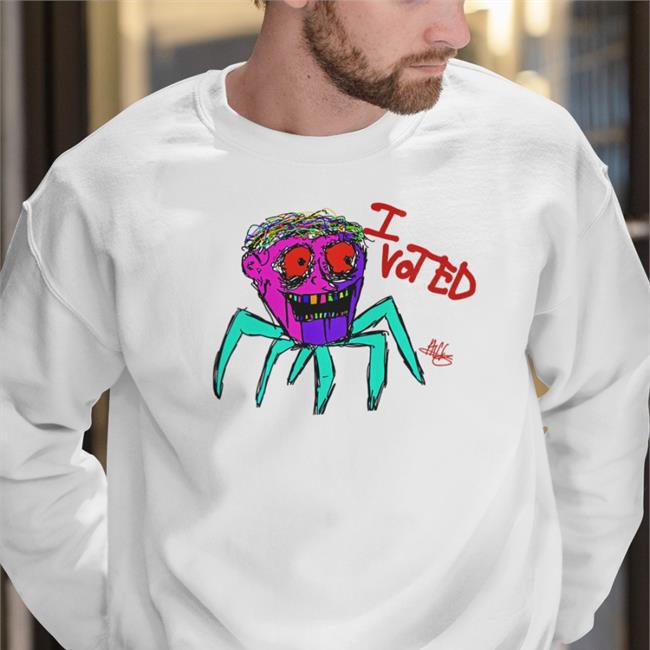 I Voted Sticker Hoodie