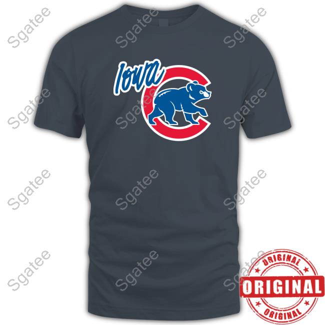 Official MiLB Iowa Cubs Walking Bear T-Shirt