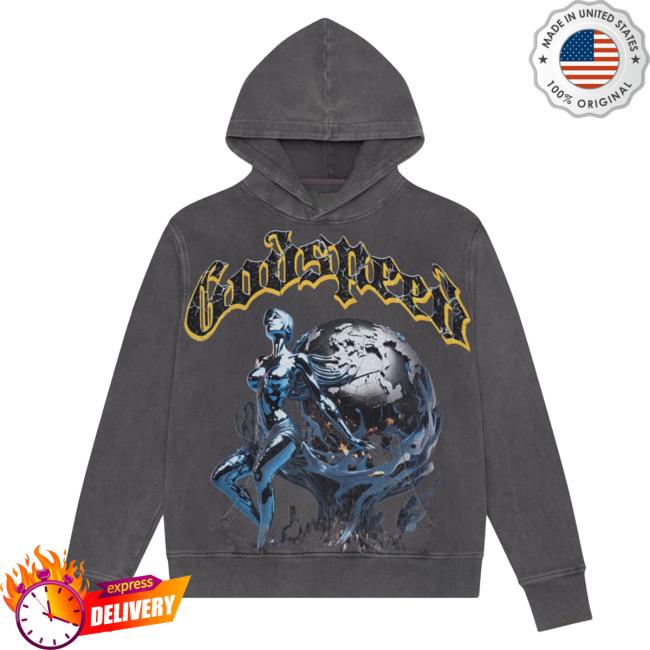 Official Godspeed Nyc Clothing Merch Chrome Seduction Pullover Sweatshirt (Grey Wash)