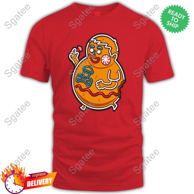 Official Johnny Cupcakes Jc Vault Gingerbread Big Kid Red T Shirt