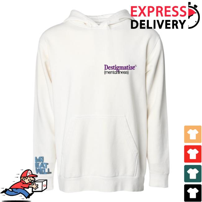 Official Mr Eatwell Clothing Dmi Midweight Pull Over Hoodie In Vintage Dr.'S Coat White Mreatwell