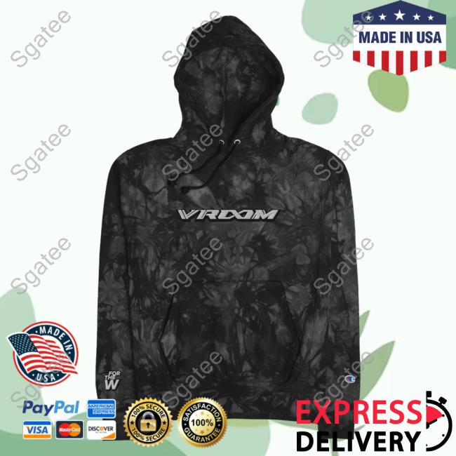 Official Vroom X For The Dub Unisex Champion Tie-Dye Crewneck Black