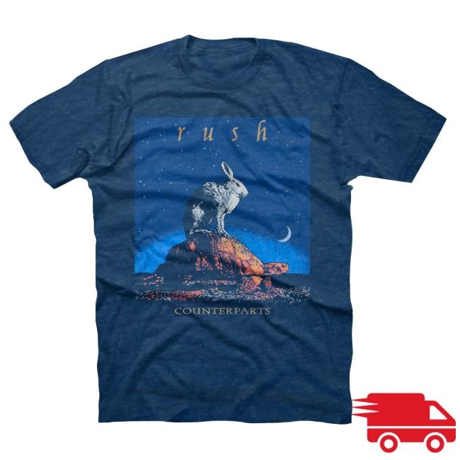 Official Rush Band Counterparts Tortoise Shirt 2024