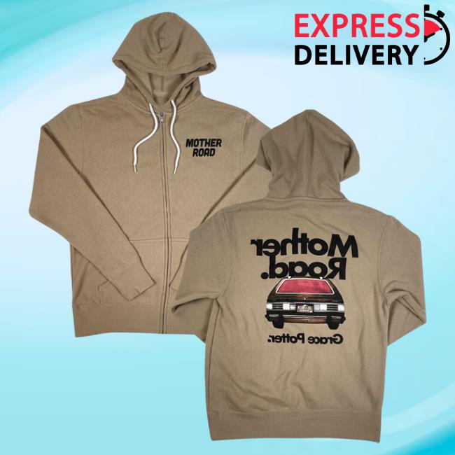 Official Hello Merch Store Grace Potter Mother Road Sandstone Zip Hood Hellomerch Gracepotter