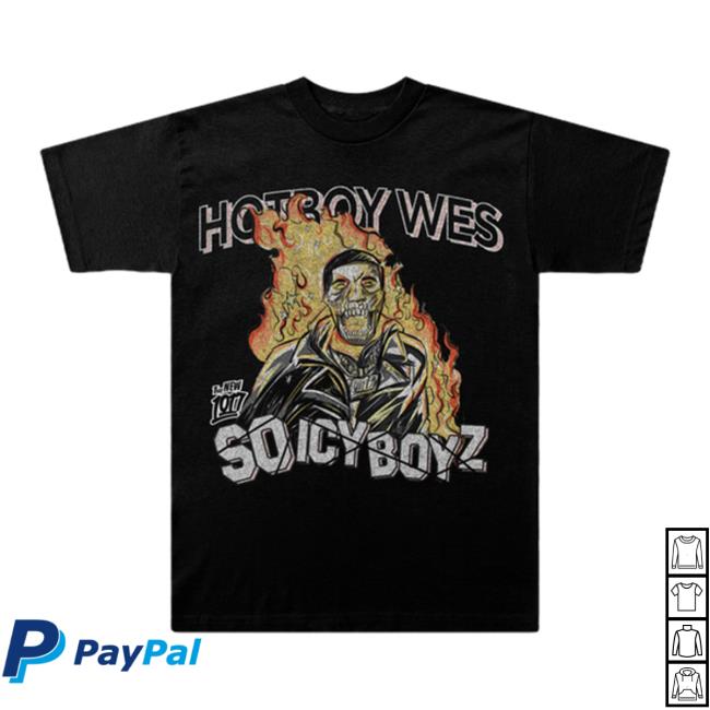 ‎Big Scarr Merch Hotboy Wes Icy Boyz Fire Wes Hoodie