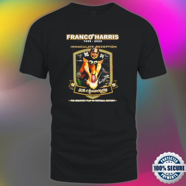 Franco Harris 50Th Anniversary Of The Immaculate Reception T-shirt