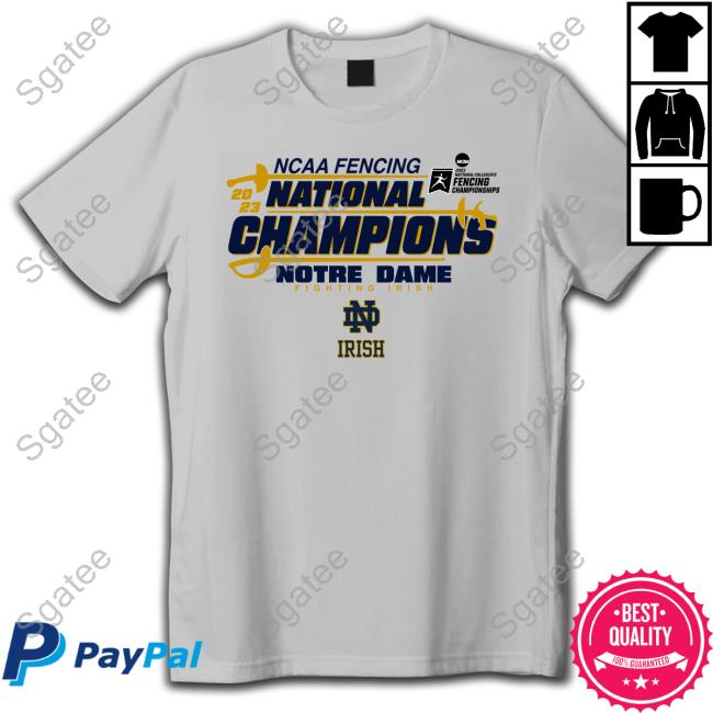 Notre Dame Fighting Irish 2023 Fencing National Champions Hoodie