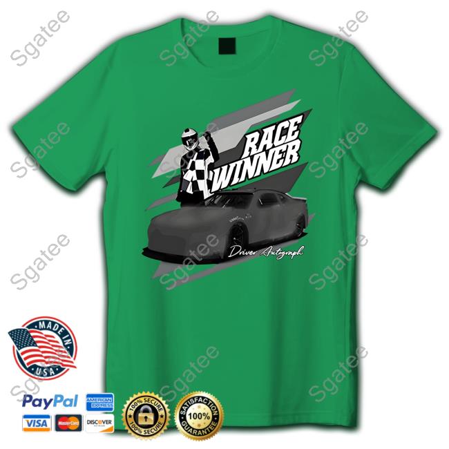 23Xi Racing Shop Tyler Reddick 2023 EchoPark Automotive Race Winner Driver Autograph T Shirt Alanis King
