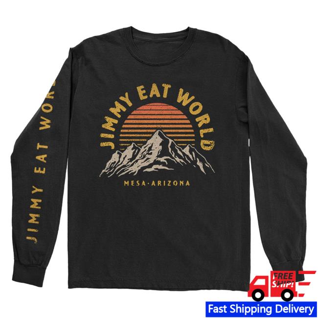Official Jimmy Eat World Merch Four Peaks Hood (Black)