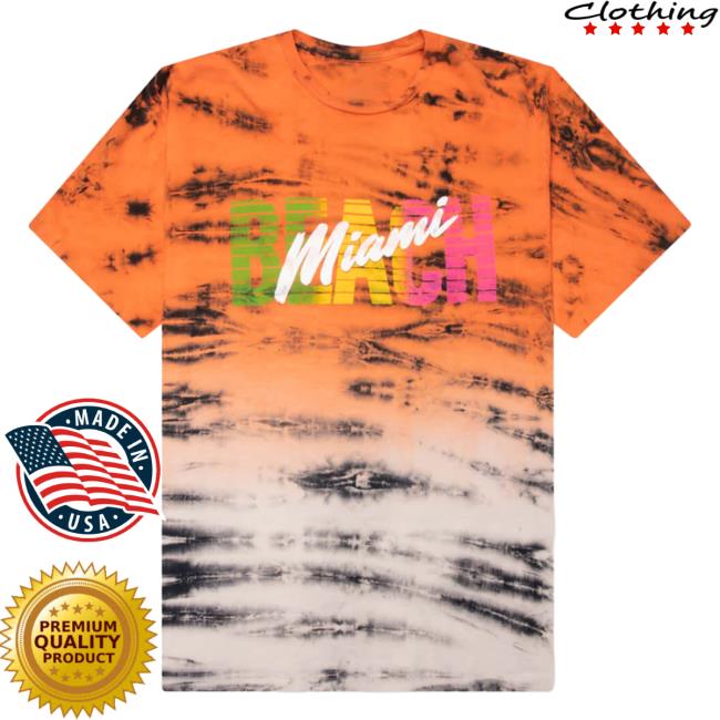 Official Feature Merch Store Shop Gallery Dept. Miami Time Tee - Tie Dye Feature Apparel Clothing