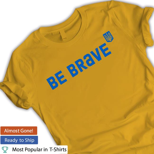 Be Brave Coat Of Arms Of Ukraine Crewneck Sweatshirt