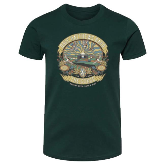 Official Dave Matthews Band Merch Store 2025 Gorge Youth Tshirt