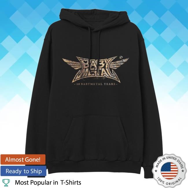 Babymetal Official Store Merch 10 Babymetal Years Sweartshirt