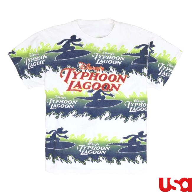 Official Vintage Disney's Typhoon Lagoon Water Park Pullover Hoodie All Over Print