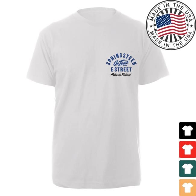 Officia Bruce Springsteen Merch Store Springsteen & The E-Street Band Helsinki 2024 Limited Edition Tour T-Shirt