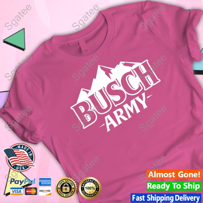 Busch Army Tee Shirt Busch Light