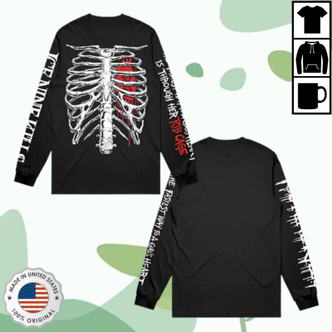 Official Ice Nine Kills Merch Store Ribcage Long Sleeve Shirt Ink Merch IceNineKills