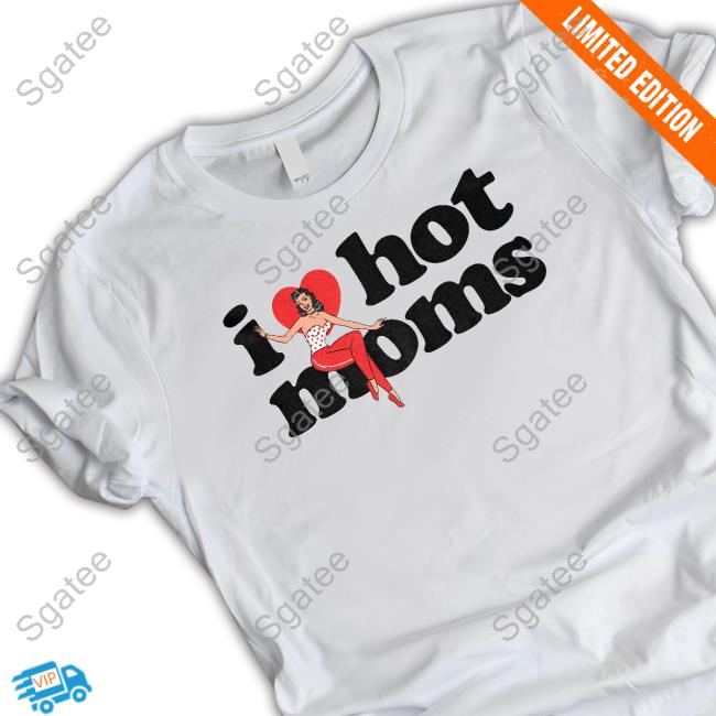Danny Duncan Merch I Heart Hot Moms Swing White Tank