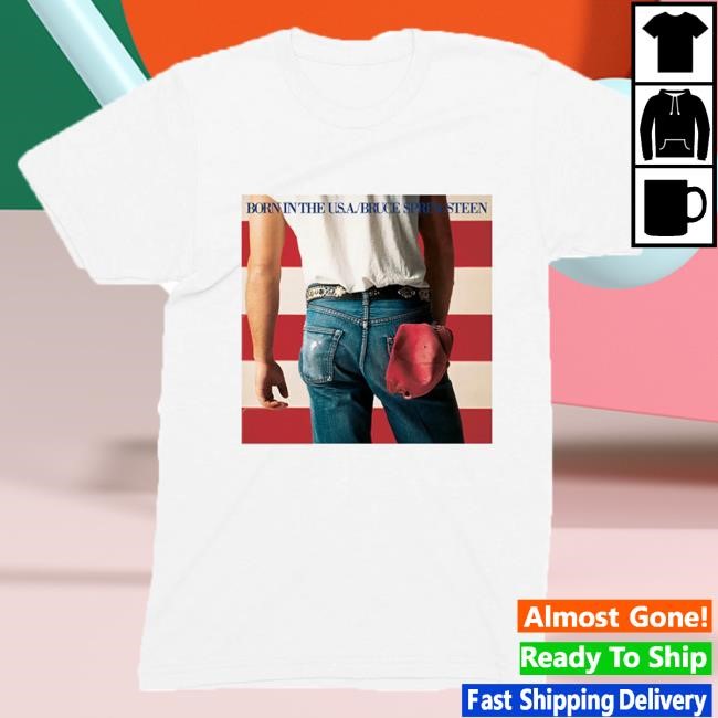 Officia Bruce Springsteen Merch Store Born In The Usa 40Th Anniversary Cover Attractive Shirt