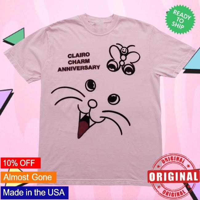 Official Clairo Charm Butterfly T Shirt (Blossom)